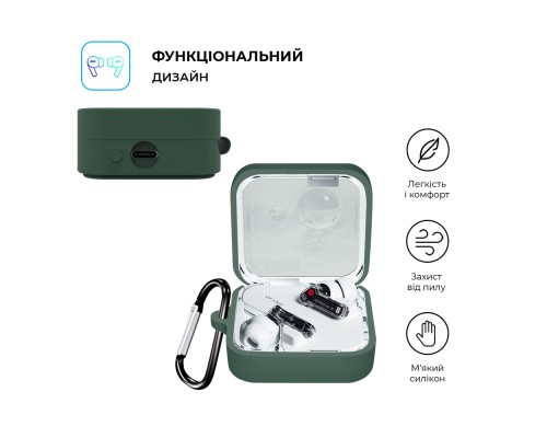 Чохол для навушників Armorstandart Hang Case для Nothing Ear (2) Pine Green (ARM75400) Чохол для навушників Armorstandart Hang Case для Nothing Ear (2) Pine Green (ARM75400)
