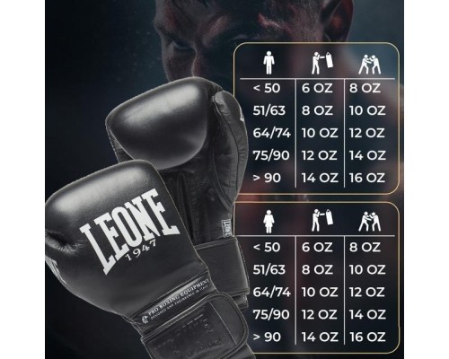 Боксерські рукавички Leone GN111 The Greatest Black 18 унцій (GN111_Black_18oz)