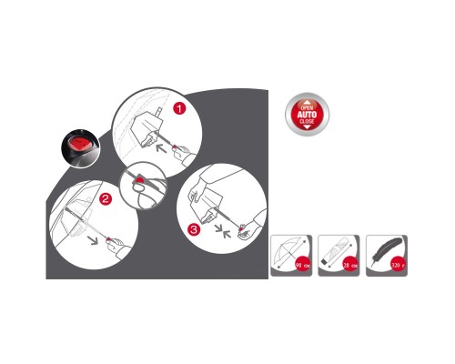 Парасоля Knirps T.200 Check Black (Kn95 3201 5290)