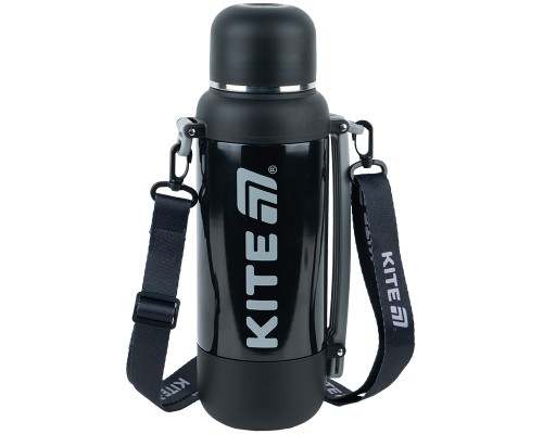 Термос Kite 1200 мл, чорний (K25-1225-1)