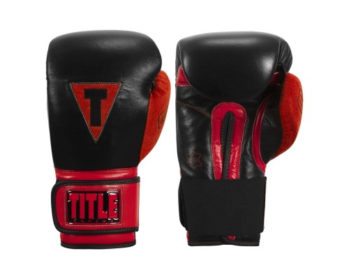 Боксерські рукавички Title Boxing All Heart Bag Gloves 2.0 Black/Red 12 oz (AHABG2 12 oz BK/RD)