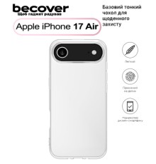Чохол до мобільного телефона BeCover Apple iPhone 17 Air Transparent (713759)