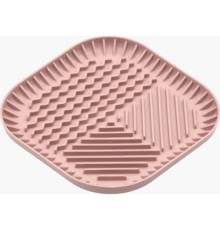 Універсальний посуд для тварин Fiboo Fiboowl килимок для злизування ласощів та їжі, M рожевий (FIB0220)