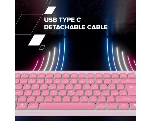 Клавіатура Canyon OnType 10 TKL Mechanical Silent Low-profile USB UA Violet (CNS-HKB10V)
