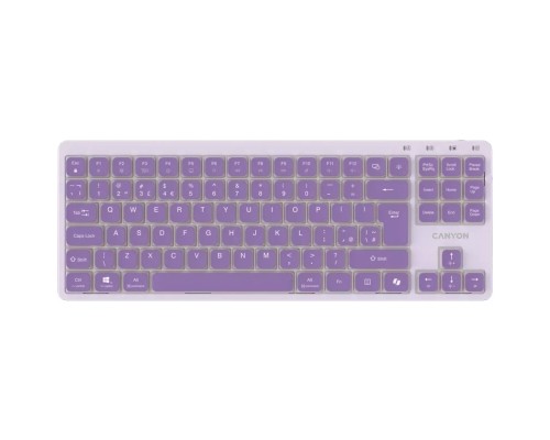 Клавіатура Canyon OnType 10 TKL Mechanical Silent Low-profile USB UA Violet (CNS-HKB10V)