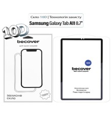 Скло захисне BeCover 10D Samsung Galaxy Tab A11 SM-X133/X135 8.7