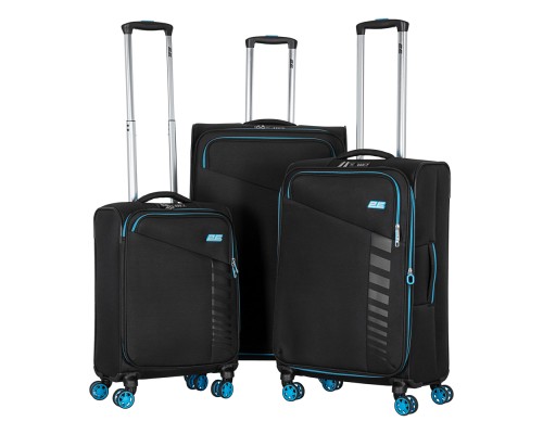 Набір валіз 2E Trek (L+M+S), чорні (2E-SPE-TREK-SET6-BK)