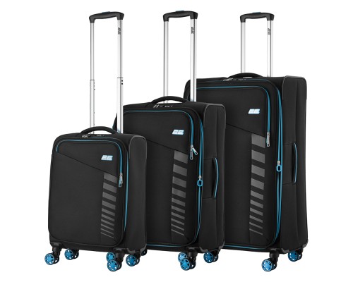 Набір валіз 2E Trek (L+M+S), чорні (2E-SPE-TREK-SET6-BK)