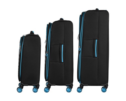 Набір валіз 2E Trek (L+M+S), чорні (2E-SPE-TREK-SET6-BK)