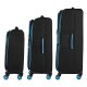 Набір валіз 2E Trek (L+M+S), чорні (2E-SPE-TREK-SET6-BK)