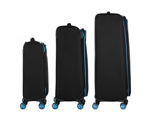 Набір валіз 2E Trek (L+M+S), чорні (2E-SPE-TREK-SET6-BK)