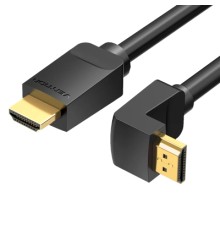 Кабель мультимедійний HDMI Right Angle Cable 270 Degree 3M Black VENTION (AAQBI)