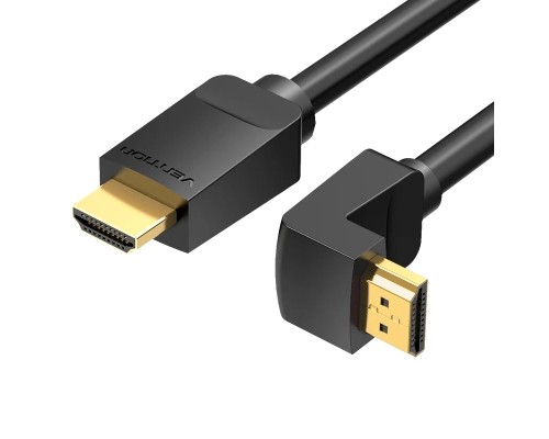Кабель мультимедійний HDMI Right Angle Cable 270 Degree 3M Black VENTION (AAQBI)