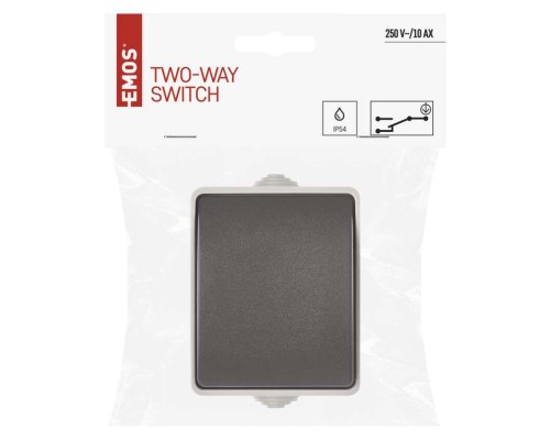 Вимикач EMOS C.5 IP54 одинарний (A1398)