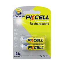 Акумулятор AA R6 2000mAh 1.2V NiMH Rechargeable Battery, 2шт/бл PkCell (PC/AA2000-2BR)