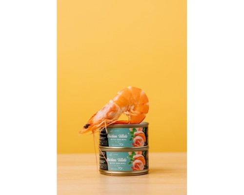 Консерви для котів Savory Chicken Fillets rich in Shrimps in Jelly for Kittens 70 г (4820261920963)