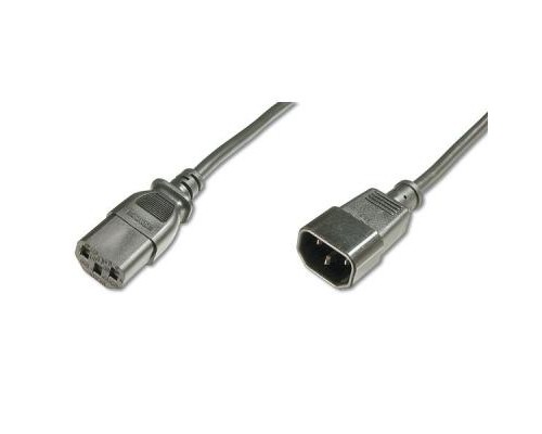 Кабель живлення C13 to C14 1.8m Digitus (AK-440201-018-S)
