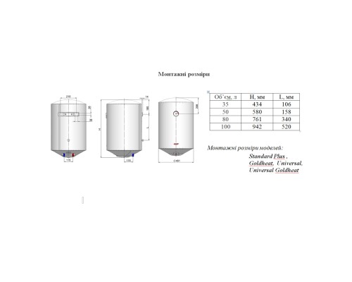 Бойлер Nova Tec Standard Plus 35 (NT-SP 35)