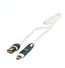 Дата кабель USB 2.0 AM to Lightning + Micro 5P 1.0m PowerPlant (KD00AS1292)
