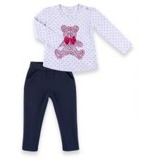 Набір дитячого одягу Breeze з ведмедиком з паєток (9584-92G-gray)