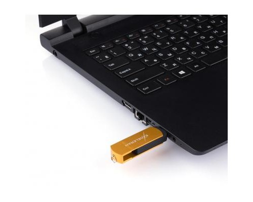 USB флеш накопичувач eXceleram 16GB P2 Series Gold/Black USB 3.1 Gen 1 (EXP2U3GOB16) 