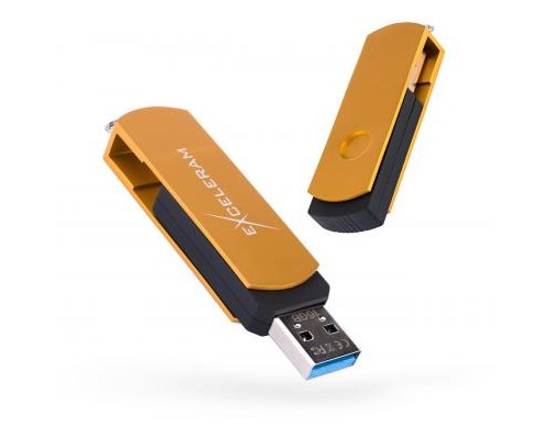 USB флеш накопичувач eXceleram 16GB P2 Series Gold/Black USB 3.1 Gen 1 (EXP2U3GOB16) 