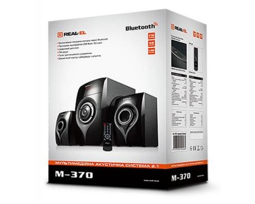 Акустична система REAL-EL M-370 black 
