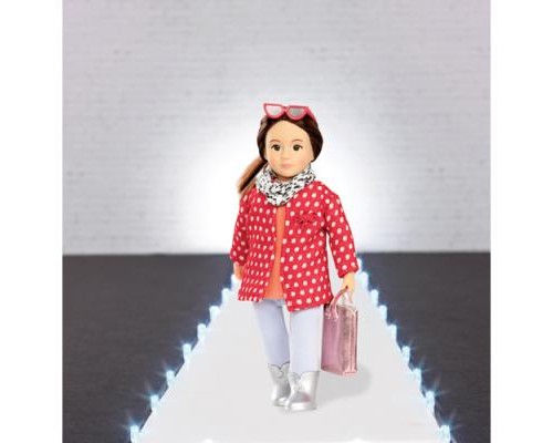 Аксесуар до ляльки Lori червоне пальто з візерунком (LO30014Z)