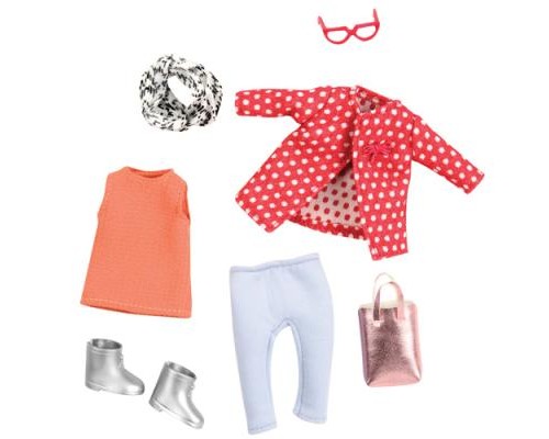 Аксесуар до ляльки Lori червоне пальто з візерунком (LO30014Z)