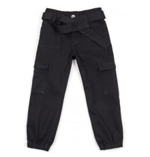 Штани дитячі Breeze з накладними кишенями (OZ-19827-152G-black)
