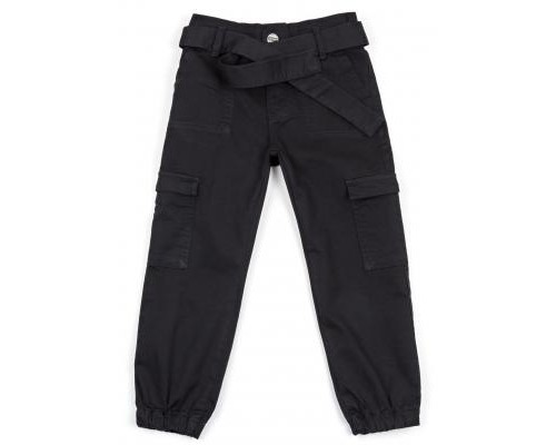 Штани дитячі Breeze з накладними кишенями (OZ-19827-152G-black)