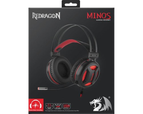 Навушники Redragon Minos Surround 7.1 Black-Red (78368)