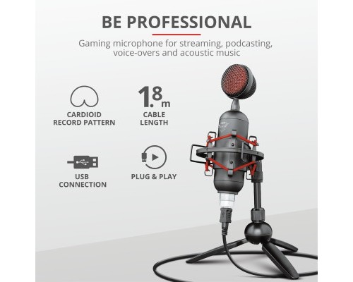 Мікрофон Trust GXT 244 Buzz USB Streaming Microphone Black (23466)