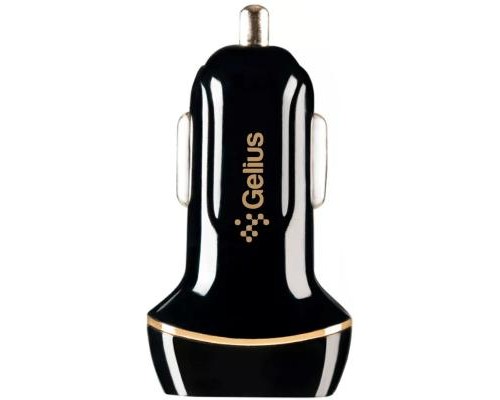 Зарядний пристрій Gelius Ultra Voyager GU-CC02 2USB 2.4A + Cable iPhone X Black (00000077716)
