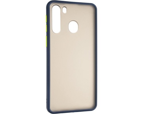 Чохол до мобільного телефона Gelius Bumper Mat Case for Samsung A215 (A21) Blue (00000079432)