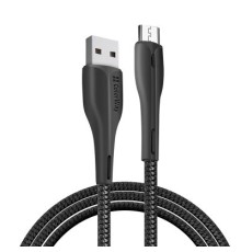 Дата кабель USB 2.0 AM to Micro 5P 1.0m led black ColorWay (CW-CBUM034-BK)