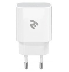 Зарядний пристрій 2E USB-C Wall Charger PD3.0 DC5V/3A, 20W, white (2E-WC1USBC20W-W)