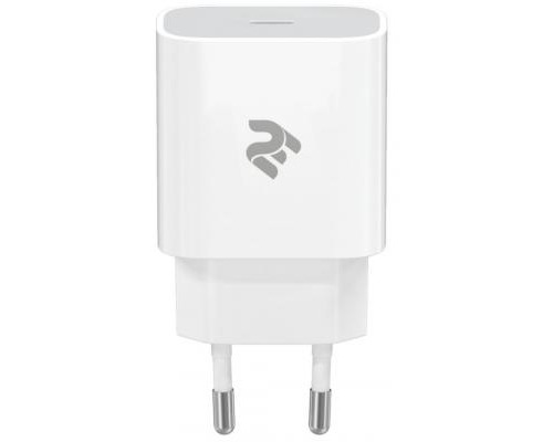 Зарядний пристрій 2E USB-C Wall Charger PD3.0 DC5V/3A, 20W, white (2E-WC1USBC20W-W)
