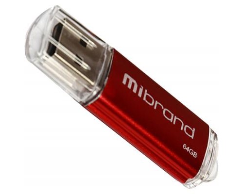USB флеш накопичувач Mibrand 64GB Cougar Red USB 2.0 (MI2.0/CU64P1R) 