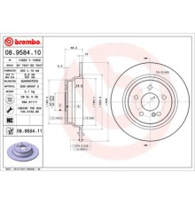 Гальмівний диск Brembo 08.9584.11