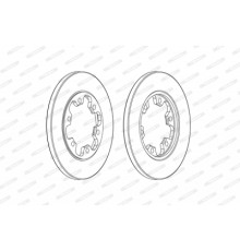 Гальмівний диск FERODO DDF2485C
