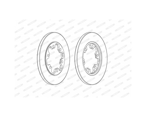 Гальмівний диск FERODO DDF2485C