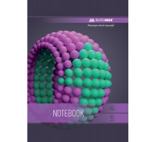 Зошит Buromax Sphere A4 80 аркушів, клітинка Фіолетовий (BM.24452101-07)