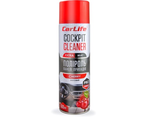 Автополіроль CarLife Cockpit Cleaner EXTRA MAT Вишня 500мл (CF529)