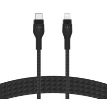 Дата кабель USB-С to Lightning 1.0m BRAIDED SILICONE black Belkin (CAA011BT1MBK)