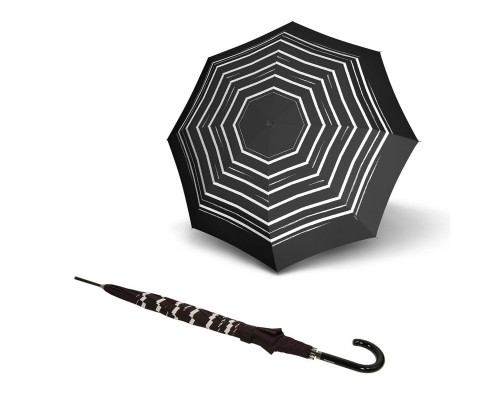 Парасоля Knirps Stick 934 Automatic тростина Long Stripe Art Black (Kn79 934 4961)