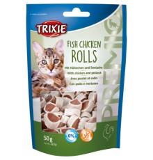 Ласощі для котів Trixie Premio Rolls з куркою та сайдою 50 г (4011905427027)
