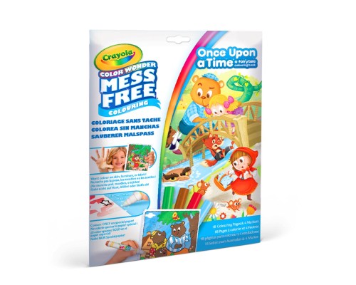 Набір для творчості Crayola Розмальовка Color Wonder Улюблені казки 18 сторінок (75-2816)