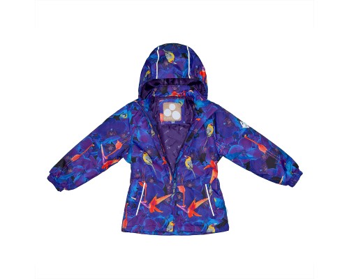 Комплект верхнього одягу дитячий Huppa YONNE 41260014 ліловий з принтом/ліловий 116 (4741468763057)