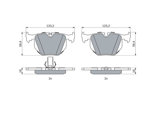 Гальмівні колодки Bosch 0 986 494 006